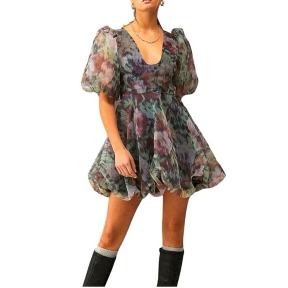 URBAN OUTFITTERS Lotus Bubble Mini Dress